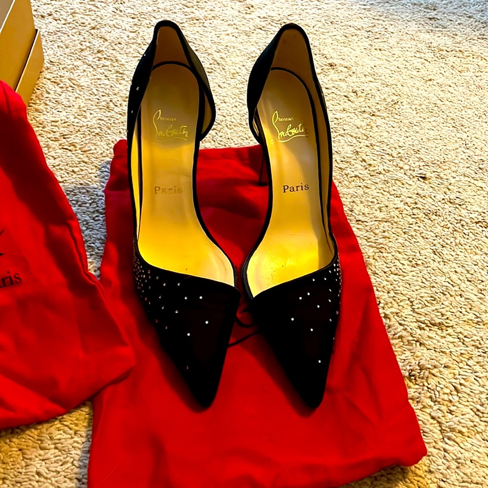 Black Sequence heels
